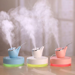 Tobacco Pipe Shape Air Humidifier LED Light USB Ultrasonic Aroma Humidifier