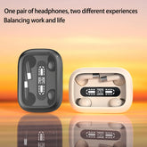 TWS Wireless Bluetooth Headphones ENC Noise Canceling with Mic Earphones Invisible Sleeping Earbuds Sports Waterproof Headset 