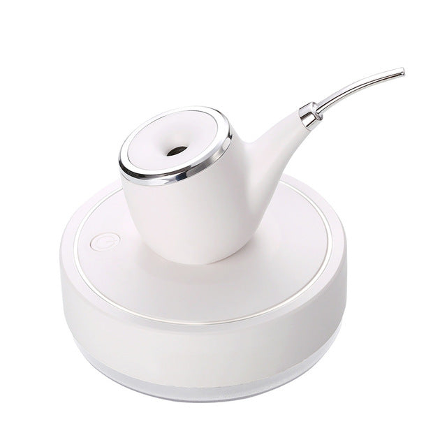 Tobacco Pipe Shape Air Humidifier LED Light USB Ultrasonic Aroma Humidifier
