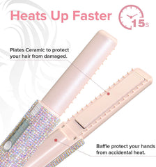 Electric USB Hair Straightening Brush Straightener Brush Multifunctional Comb Straightening Styler Hair Curler