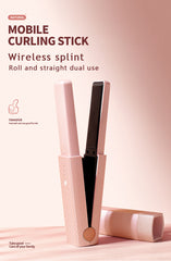 Small hair straightener for both straight and curly hair, portable straightening iron for dormitory students