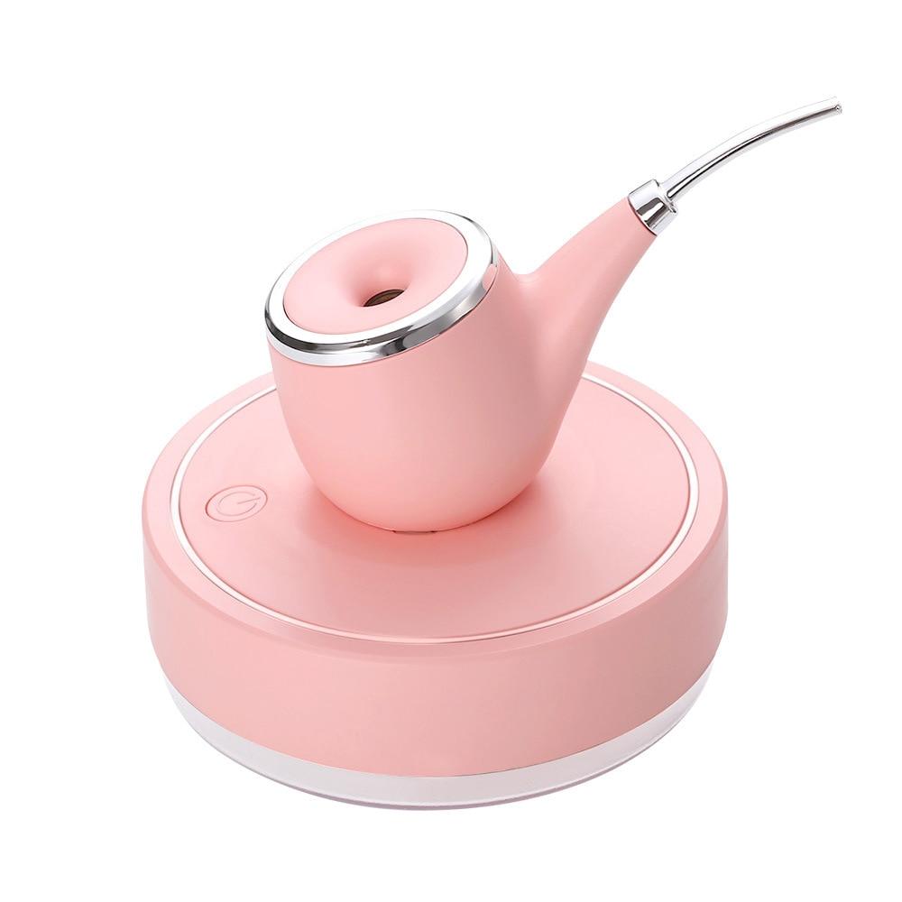 Tobacco Pipe Shape Air Humidifier LED Light USB Ultrasonic Aroma Humidifier