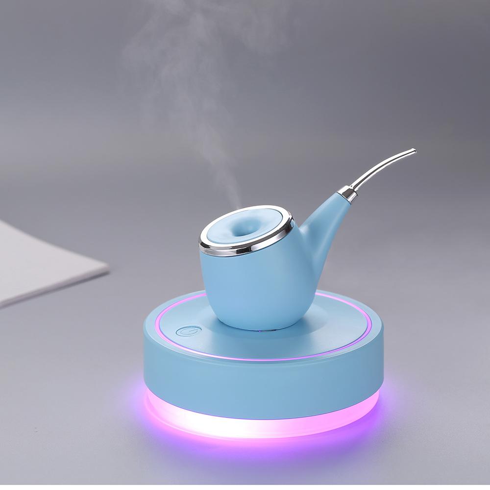 Tobacco Pipe Shape Air Humidifier LED Light USB Ultrasonic Aroma Humidifier