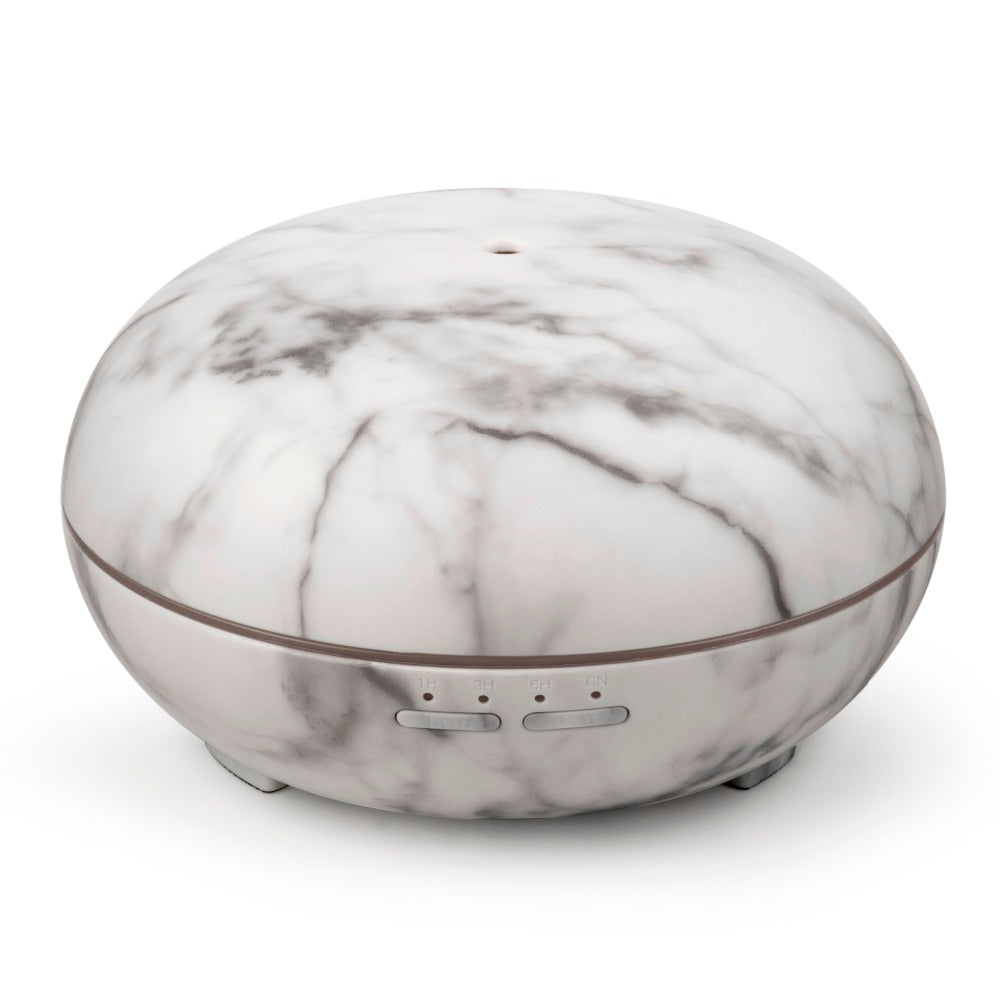 Ultrasonic Air Humidifier With Marble Grain LED Light  Aromatherapy