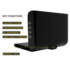 10W Qi Wireless Charger Wireless Charging Pad Thermometer Calendar Clock Fast Charge Cargador Inalambrico For Iphone Samsung