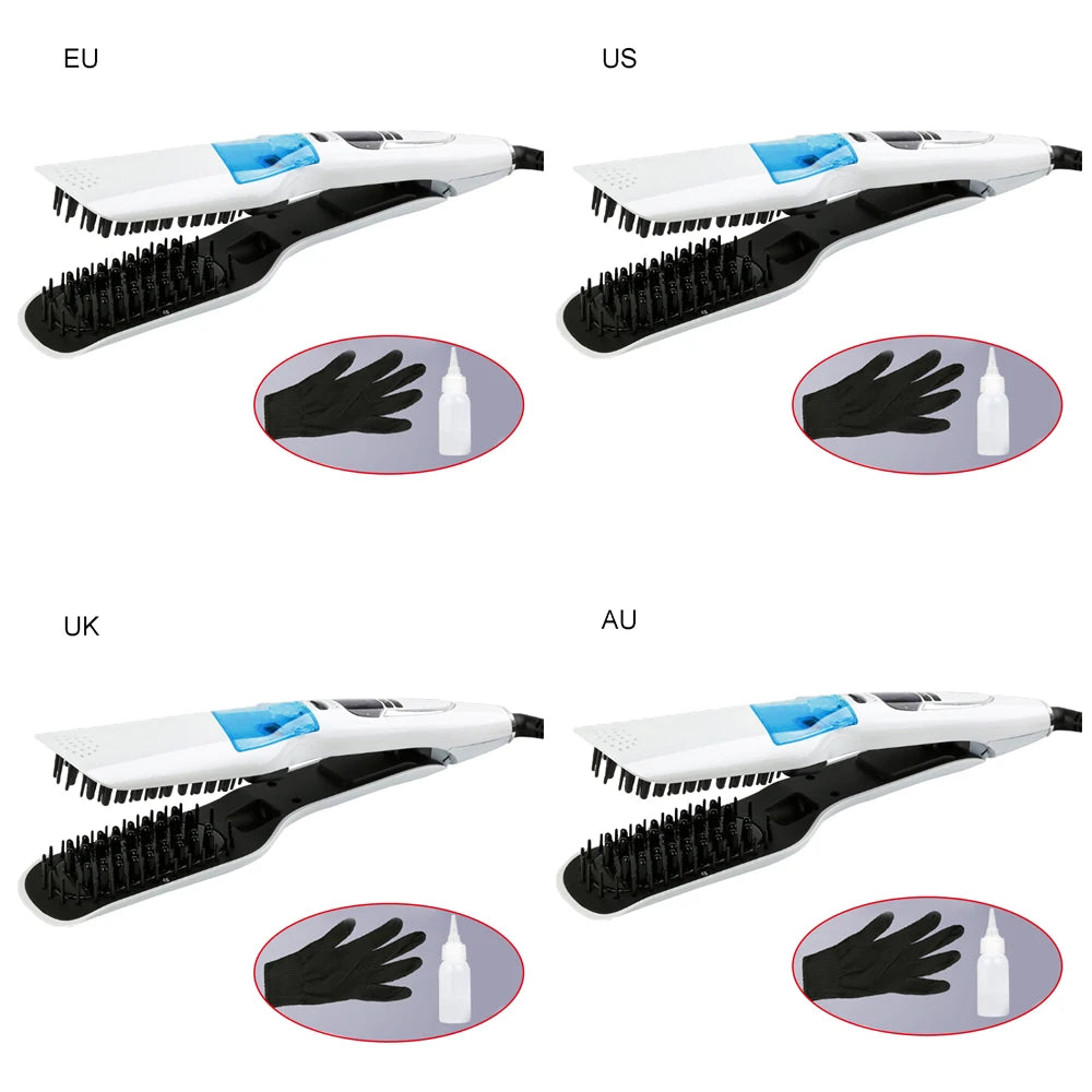 Hair Straightener Comb Iron Brush Auto Fast Hair Comb Clamp Massager Tools